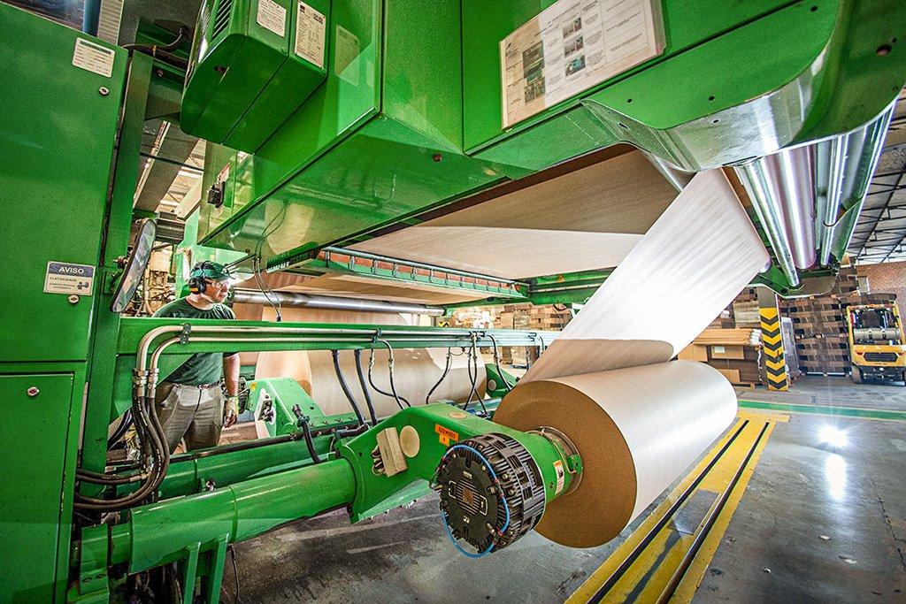 Fábrica da Klabin: votos à distância foram 100% a favor de condições para fim dos royalties (Germano Lüders/Exame)