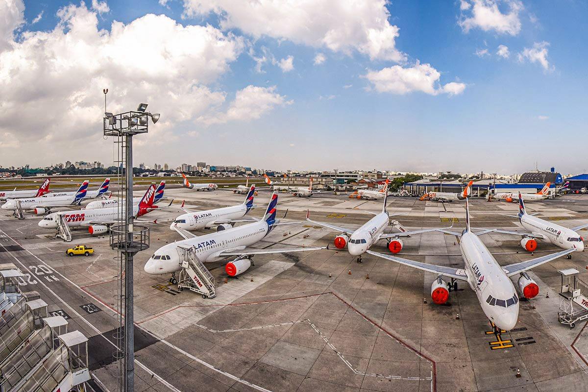 Aeroporto de Congonhas: um dos mais movimentados do Brasil. (Germano Lüders/Exame)