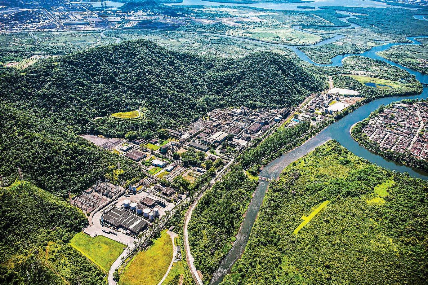 Fábrica da Unipar em Cubatão: Unidade está recebendo investimento de US$ 200 milhões para modernização (Divulgação/Divulgação)