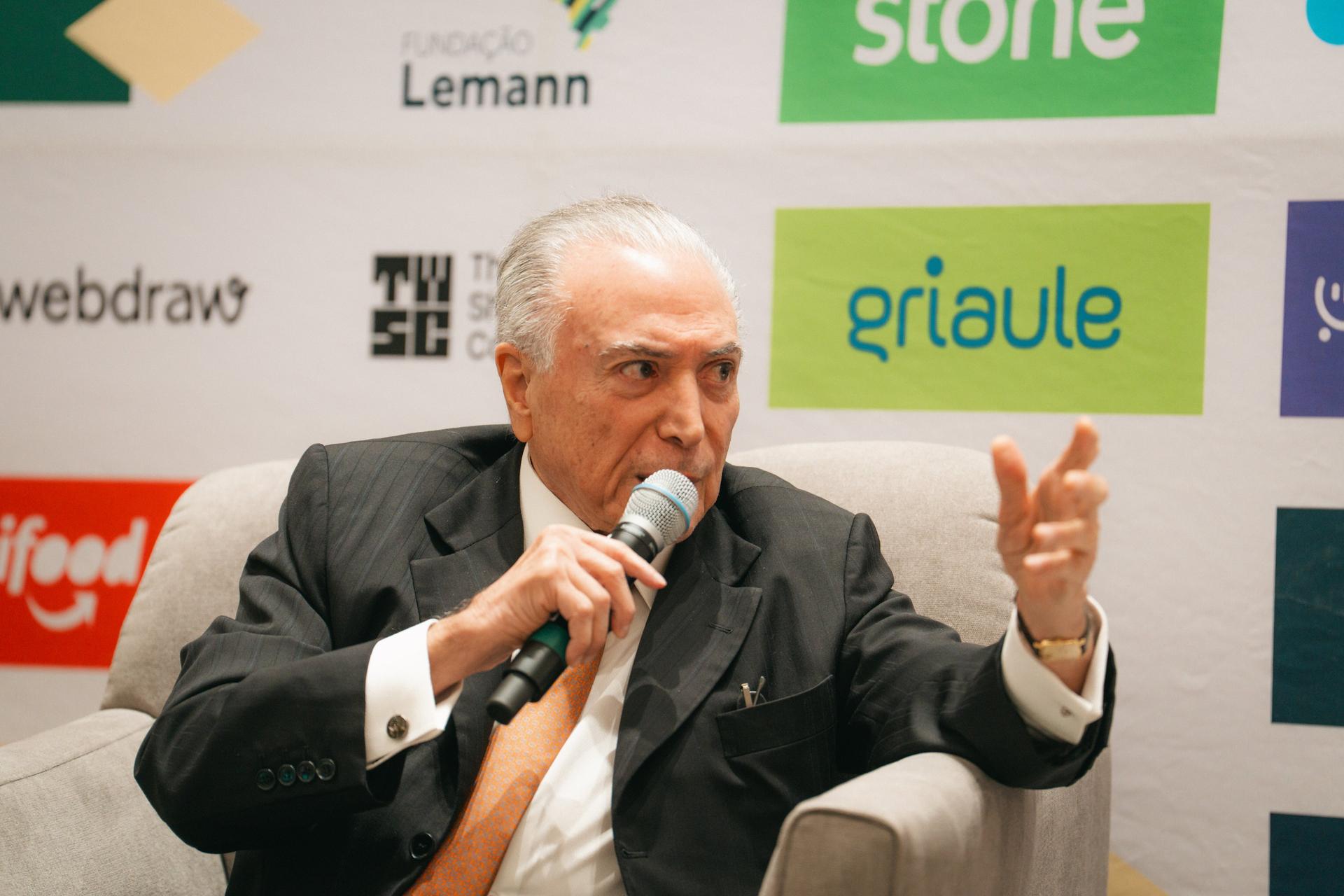 Temer: se um ministro “piscava feio para outro”, os chamava para uma conversa e as diferenças não iam parar na imprensa (Divulgação/ Brazil Conference)