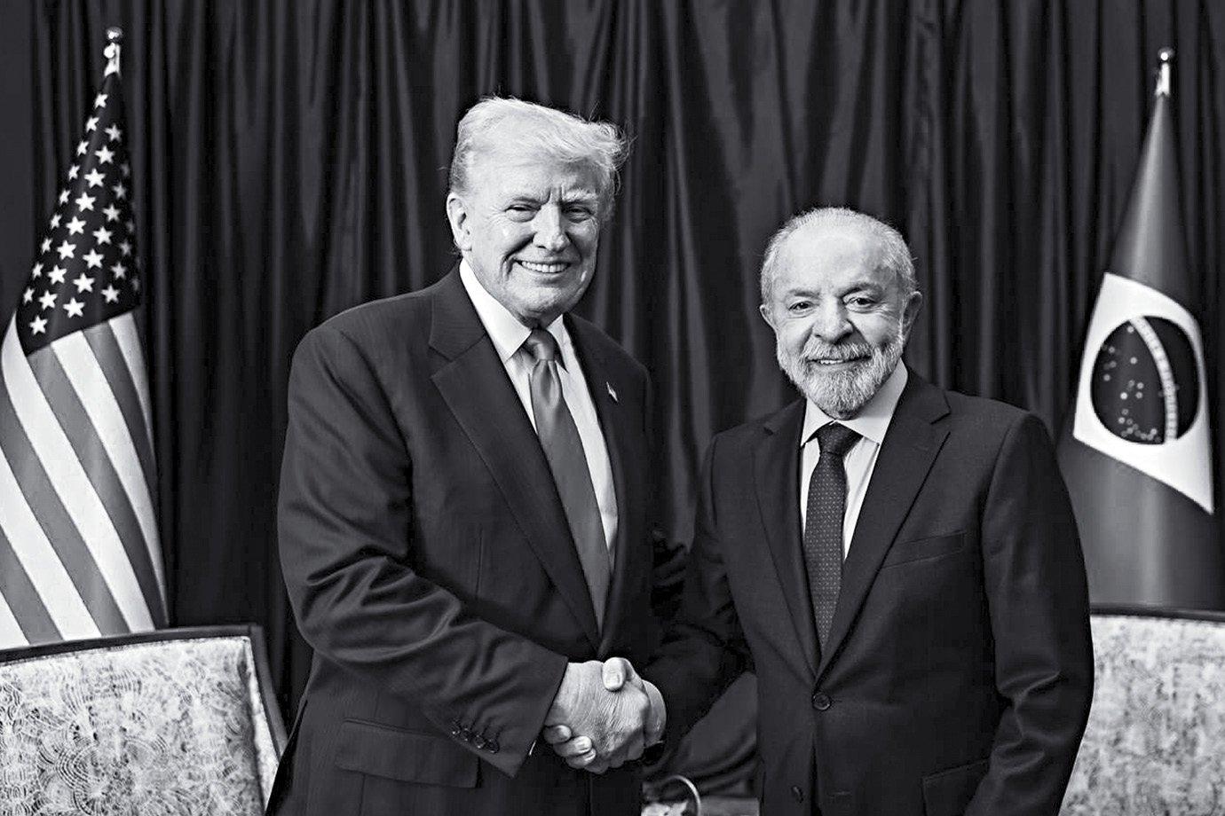 Trump e Lula: governos de teor populista, cada qual do seu jeito e na sua escala (Ricardo Stuckert / PR/Agência Brasil)