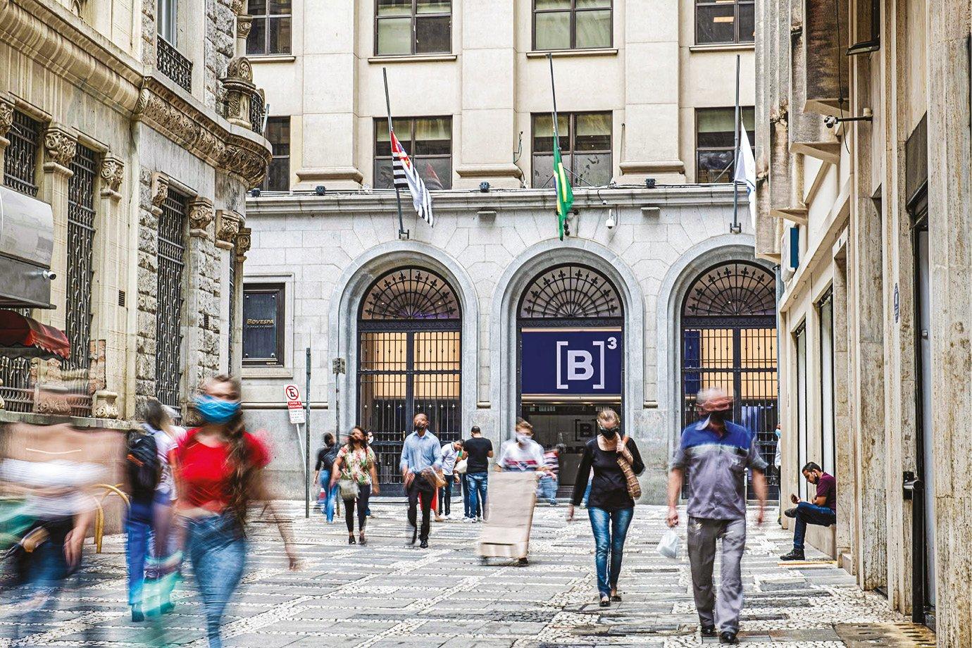 Sede da B3, em São Paulo: Apenas 218 com mais de R$ 300 milhões em valor de mercado contra 254 três anos atrás (Gustavo Scatena/B3/Divulgação)